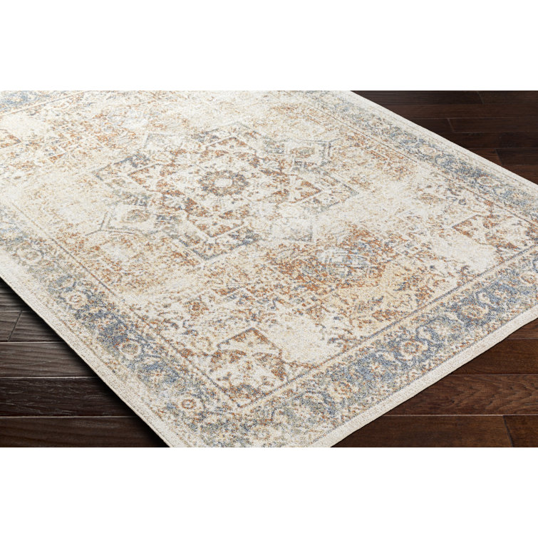 Fernleaf Saylor Power Loom Light Grey/Blue/Cream Rug & Reviews